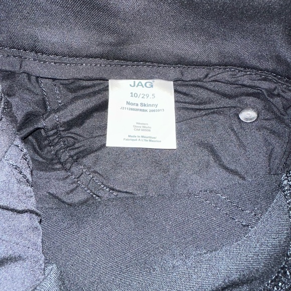 JAG Classic Pull-On Nora Mid Rise Skinny Jeans in Forever Black Size 10 NWT - Picture 13 of 14